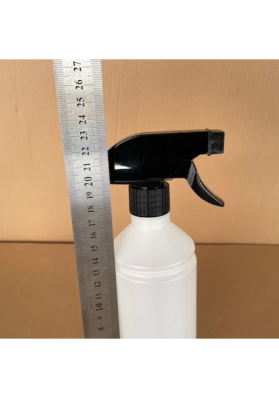 500 Ml Siyah Tetik Spreyli Kimyasala Dayanıklı Plastik Şişe , 500 Cc Spreyli Plastik Şişe X 4 Adet