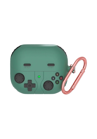 Samsung Galaxy Buds 3 Pro Kılıf Cartoon Figürlü Silikon Retro Gameboy Yeşil Galaxy Buds 3 Pro İle Uyumlu Kılıf - Yeşil