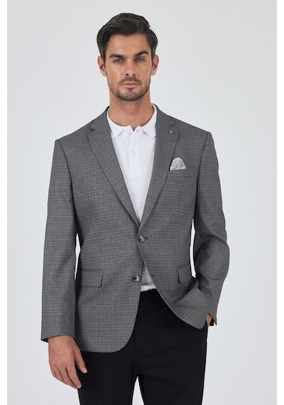 İmza Füme Mono Yaka Bez Ayağı Tam Astar Esnek 4 Drop Comfort Fit Classic Ceket 1002250156 Füme İmza Füme Mono Yaka Bez Ayağı Tam Astar Esnek 4 Drop Comfort Fit Classic Ceket 1002250156 Füme