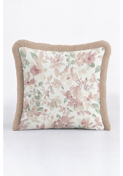 Pastel Çiçek Bahçesi Saçaklı Yastık Kılıfı - Soft Romantik Vintage Pudra Bej Püsküllü Kırlent Kılıfı Sedefli Grili Şeftali Pastel Çiçek Bahçesi Saçaklı Yastık Kılıfı - Soft Romantik Vintage Pudra Bej Püsküllü Kırlent Kılıfı Sedefli Grili Şeftali