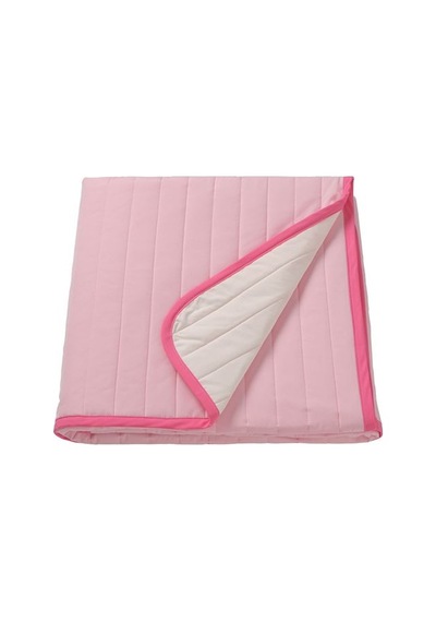 Ikea Vetejordfly Yatak Örtüsü, Pembe-beyaz, 260x250 Cm