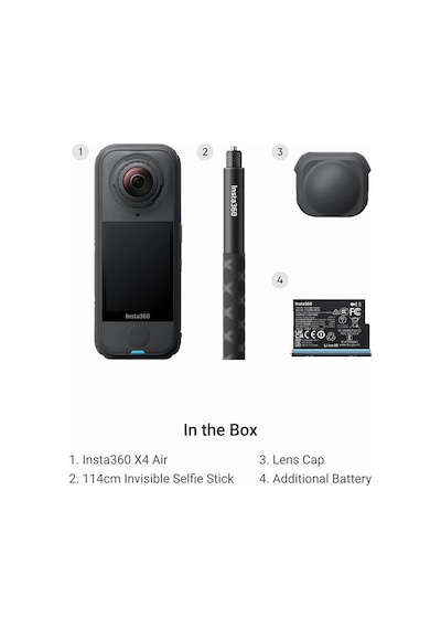 X4 Air 360 Action Camera Starter Bundle