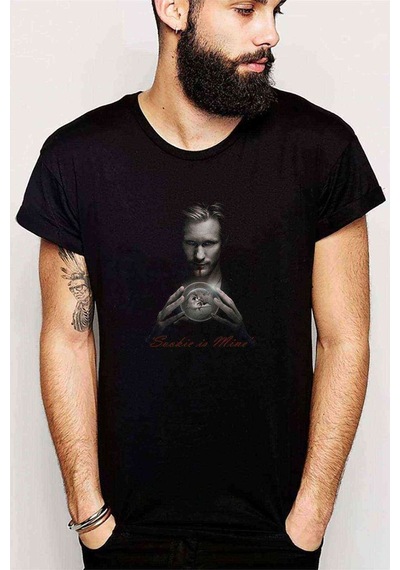 True Blood Sookie Is Mine Now Baskılı Siyah Erkek Tshirt