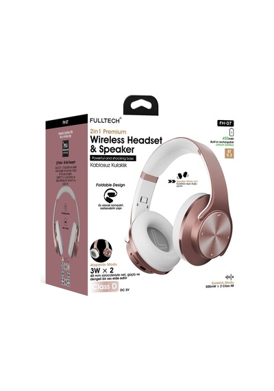 Fulltech FH-07 Bluetooth 5.3 Kulak Üstü Kulaklık