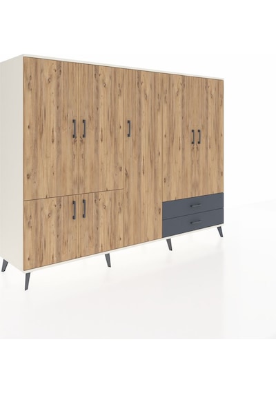 Hyperion Dolap 12 Raflı 2 Çekmeceli 7 Kapaklı 220x44x163 Aytaşı-ç Aytaşı-çam/antrasit Hyperion Dolap 12 Raflı 2 Çekmeceli 7 Kapaklı 220x44x163 Aytaşı-ç Aytaşı-çam/antrasit
