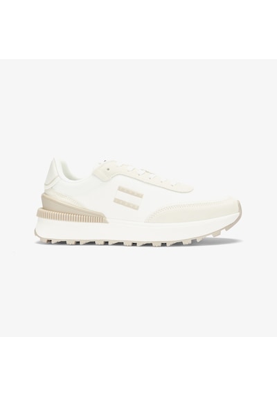 Tommy Hilfiger Tommy Jeans Retro Basket Kadın Beyaz Sneaker Düz En0en02511 Beyaz