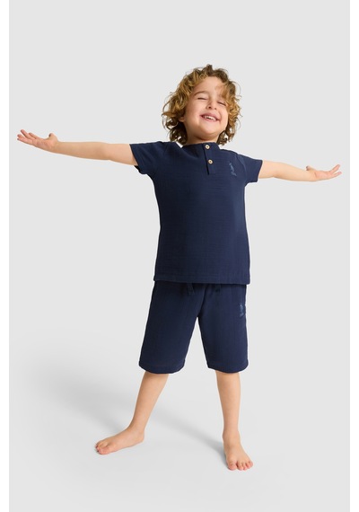 U.s. Polo Assn. Erkek Çocuk Lacivert Pijama Takım 50327343-vr033