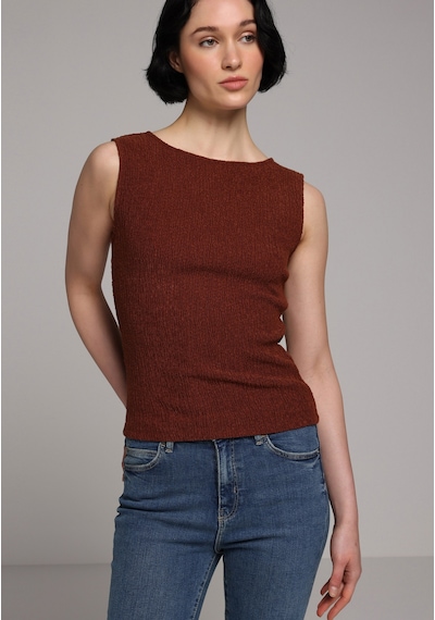 Colin's Colins Slim Fit Kolsuz Kadın Kahverengi Atlet Cl1078620 Q1.v2 Cor Cinnamon