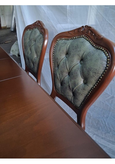 Masa Sandalye Tk 90616 Klasik Model Kayın Aslan Ayak Oymalı Ceviz Orta Açılır Masa Kahverengi Masa Sandalye Tk 90616 Klasik Model Kayın Aslan Ayak Oymalı Ceviz Orta Açılır Masa Kahverengi