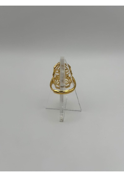 Arnes Jewelry Çelik 22 Ayar Altın Kaplama Ayarlanabilir Yüzük Ar496nes Gold