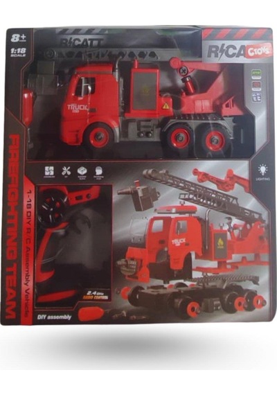 Ctoys 1:18 Işıklı Uzaktan Kumandalı Sök Tak İtfaiye Aracı