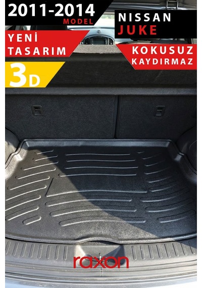 Nissan Juke 2011 2014 Bagaj Havuzu 3d Özel Kalıp Su Geçirmez Kaymaz
