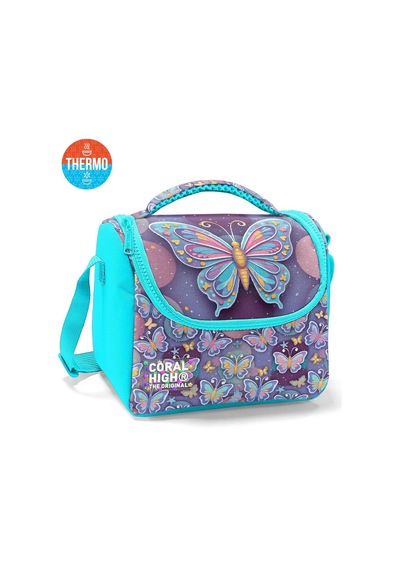 Kids Pastel Renkli Kelebek Desenli Desenli 3 Lü Okul Çanta Seti Set0133206 Çok Renkli