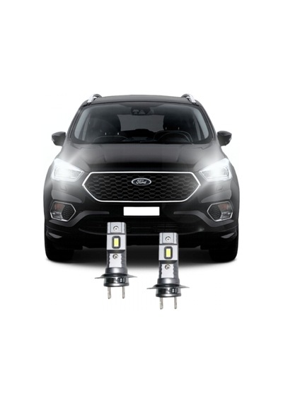 Megamarket06 Ford Kuga 2017-2022 Led Kısa Far Ampulü Mini Led 2'li Set H7