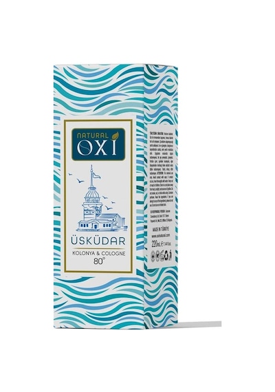 Oxi Natural Premium 80 Kolonya 220ml Cam Şişe Kutulu - Üsküdar