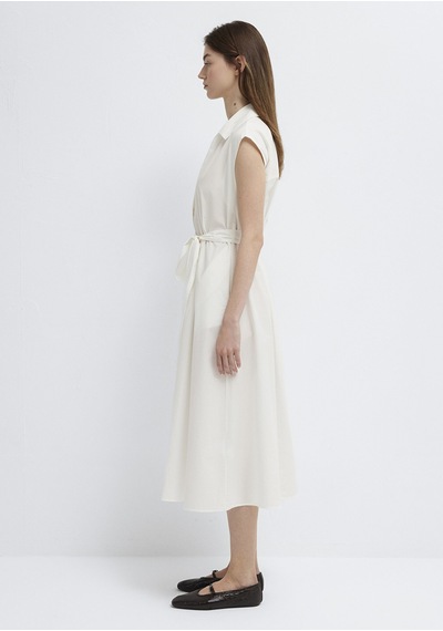 Mavi - Ekru Midi Elbise 1310871-70057