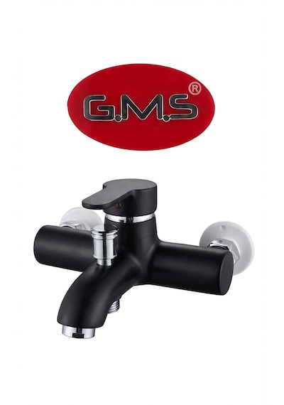Gms Zirve Mix Banyo Duş Bataryası Siyah Krom Zrv303k