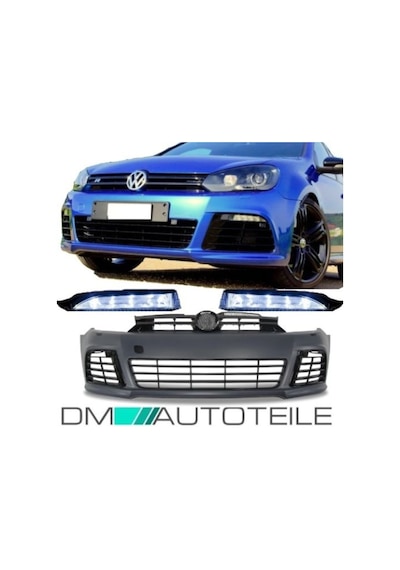Vw Golf 6 Iv 2010-mk6 Abs Plastik R Ön Tampon