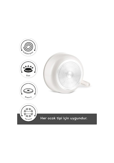 Karaca x Refika Swiss Crystal Almond Cream Easy Clıp 9 Parça Tencere Seti Ind