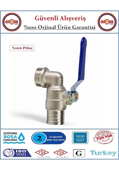 Şenpres Küresel Bas Vana 3/4'' - %100 Prinç