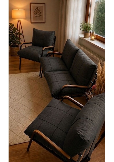 Balkon, Bahçe, Cafe, Metal Kanepe Koltuk Takımı , Bahçe Mobilyası, 211 Antrasit Balkon, Bahçe, Cafe, Metal Kanepe Koltuk Takımı , Bahçe Mobilyası, 211 Antrasit
