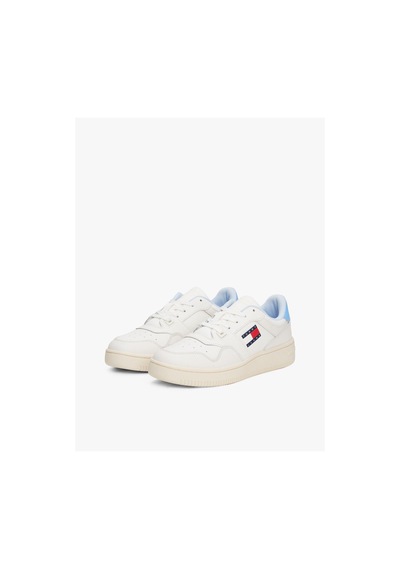 Tommy Hilfiger Kadın Retro Deri Basketbol Ayakkabısı-6101 Sugarplum Blue