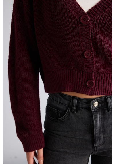 Defacto Regular Fit V Yaka Basic Düz Düğme Kapamalı Triko Hırka U2052az26wnbr452 Bordo-br452 Defacto Regular Fit V Yaka Basic Düz Düğme Kapamalı Triko Hırka U2052az26wnbr452 Bordo-br452
