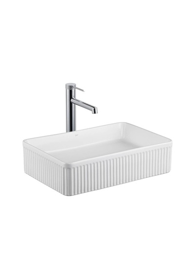 Lena - Tezgah Üstü Lavabo Mat Beyaz  - E W1004mb- Diğer
