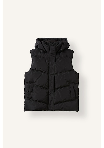 Defacto Regular Fit Kapüşonlu Çıtçıtlı Şişme Yelek H8590ax26wnbk81 Siyah-bk81