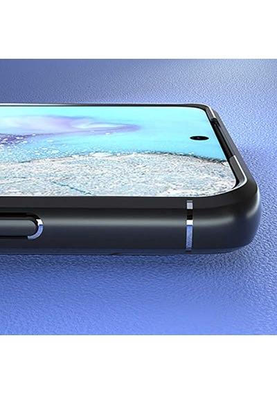 Samsung Galaxy Uyumlu S20 Ultra Kılıf Yüzüklü Magnetli Ravel Case