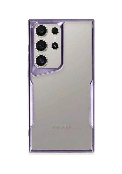 Samsung Galaxy Uyumlu S25 Ultra Kılıf Boyi Silikon Kapak - Derin Mor Bz8683140830878