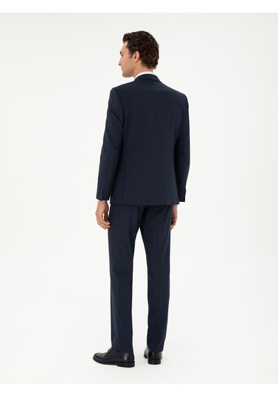 Cacharel Lacivert Slim Fit Klasik Takım Elbise