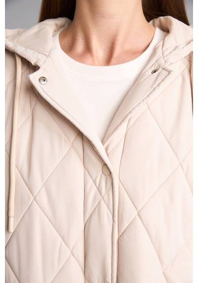 Defacto Regular Fit Kapüşonlu Kapitone Parka H4137ax26auer218 Ekru-er218