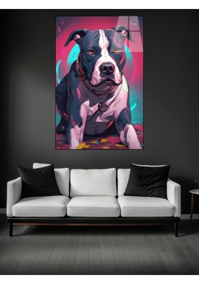 Pitbull Köpeği Cam Tablo Ev Dekorasyon,balkon Dekorasyonu,dekoratif,duvar Tablo,mutfak Tablo