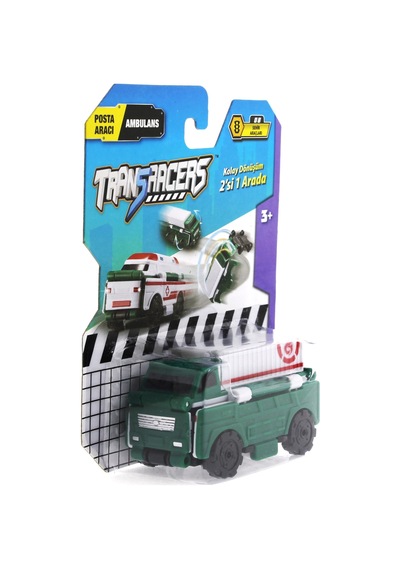 Transracers Dönüşen Araçlar Posta Aracı / Ambulans Yeşil