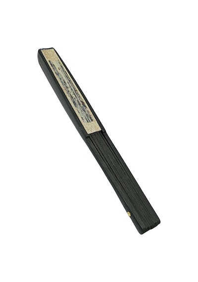 Çin Bambu Keten Kumaş Yelpaze 03bsc Siyah Büyük Boy 60cm No.3s Adet-1