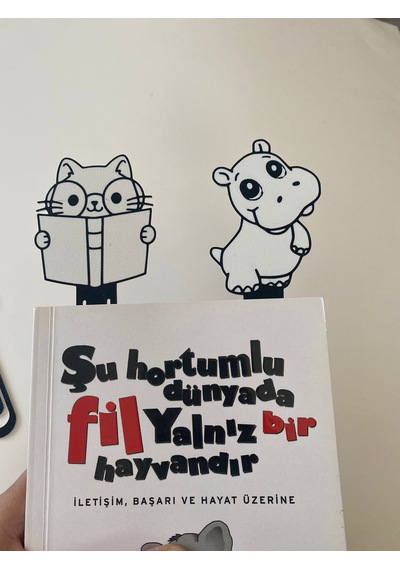 Sevimli Dostlar Kitap Ayracı 4 Lü Set-sert Plastik-okuma Köşesi-hediyelik