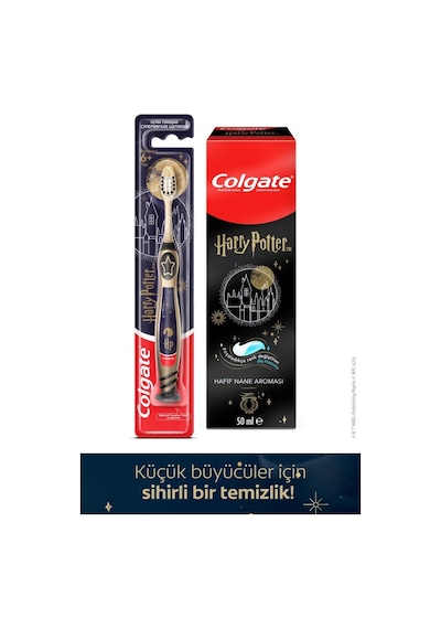Colgate Harry Potter Çocuk Diş Macunu 50 Ml, Yumuşak Diş Fırçası 6+