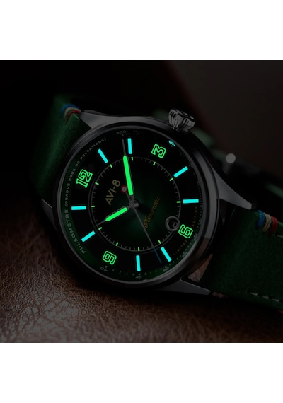 Avı-8 Flyboy Av-4153-01 Lafayette 110th Anniversary Limited Edition Otomatik Erkek Kol Saati Gri
