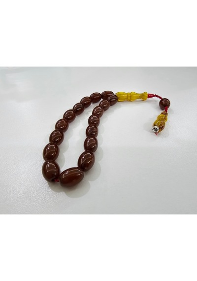 Zeyzun Usta İmzalı Bilek Boy Efe Maskot Sıkma Kehribar Tespih 15 44680602