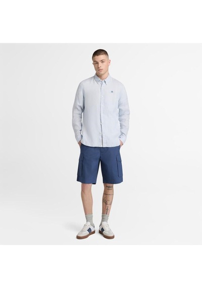 Timberland Brookline Poplin Cargo Short Erkek Şort-33318 Mavi
