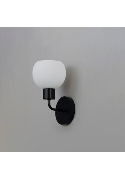 Rsylight Metal Modern Siyah Opal Camlı Dekoratif Rustik Duvar Aplik Siyah