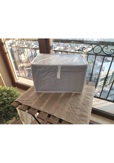 Çok Amaçlı Kutu Mini 40x30x26 Cm Pamuklu Gri Diğer