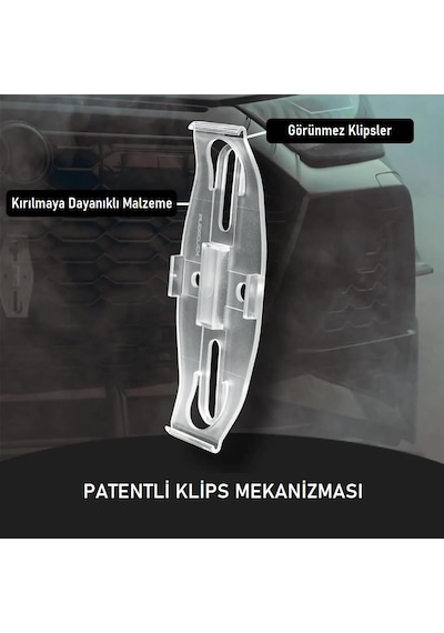 Plexiclick Görünmez Oto Plaka Tutucu Yeni Nesil, Reklamsız, Hayalet Plakalık