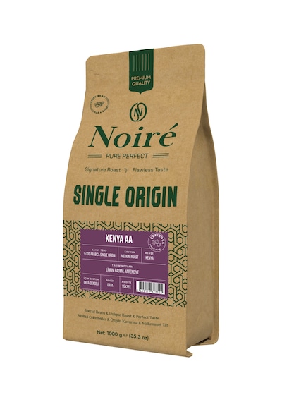 Noire Kenya Aa 1000g - %100 Arabica Single Origin Çekirdek