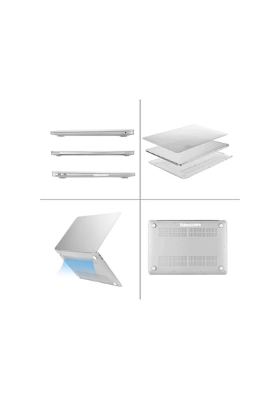 Apple Uyumlu MacBook Air 13 A1932 2018 A2179 2020 Kristal Kapak Koruma Kılıf Tam