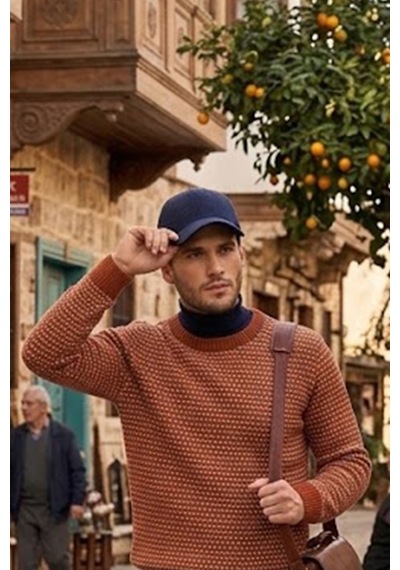 Ritagarcia Unisex Premium Kaşe Kumaş Kışlık Beyzbol Şapka Ayarlanabilir Siperli Kep Lacivert