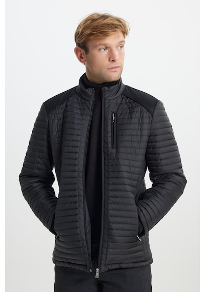 AC&Co / Altınyıldız Classics Erkek Sıyah Standart Fit Normal Kesim Kapitone Desenli Dik Yaka Fermuarlı Yan Cep Şişme Mont Siyah AC&Co / Altınyıldız Classics Erkek Sıyah Standart Fit Normal Kesim Kapitone Desenli Dik Yaka Fermuarlı Yan Cep Şişme Mont Siyah