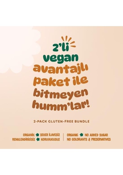Organik Vegan Çilekli Atıştırmalık Paketi - 2 Adet 2 Çeşit 560 G