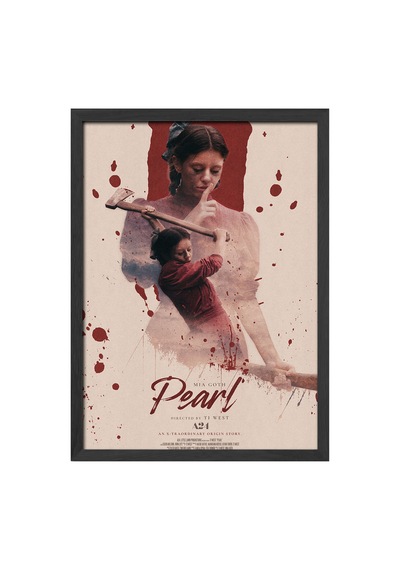 Pearl Siyah Ahşap Çerçeveli Poster, Dekoratif Film Duvar Tablosu